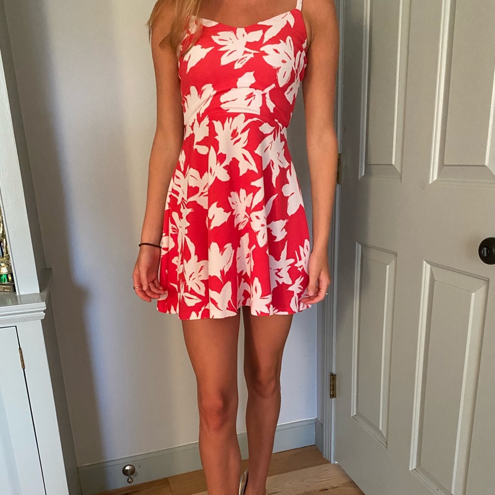 Aqua flower Dress